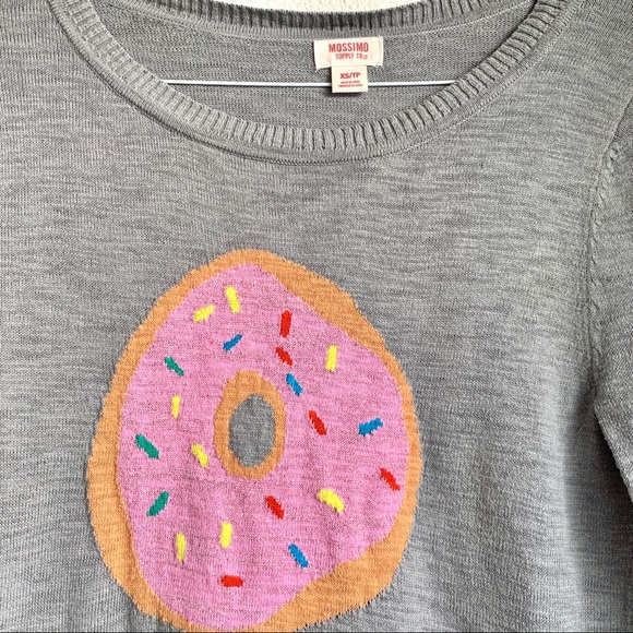 💙3/$20💙Mossimo Rainbow Sprinkle Donut Sweater XS - Picture 4 of 6